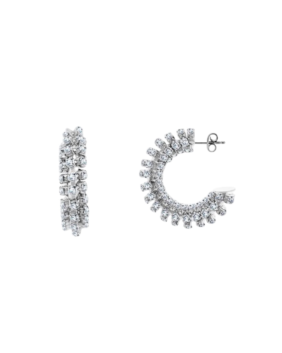 Orecchini Cerchi Pavè