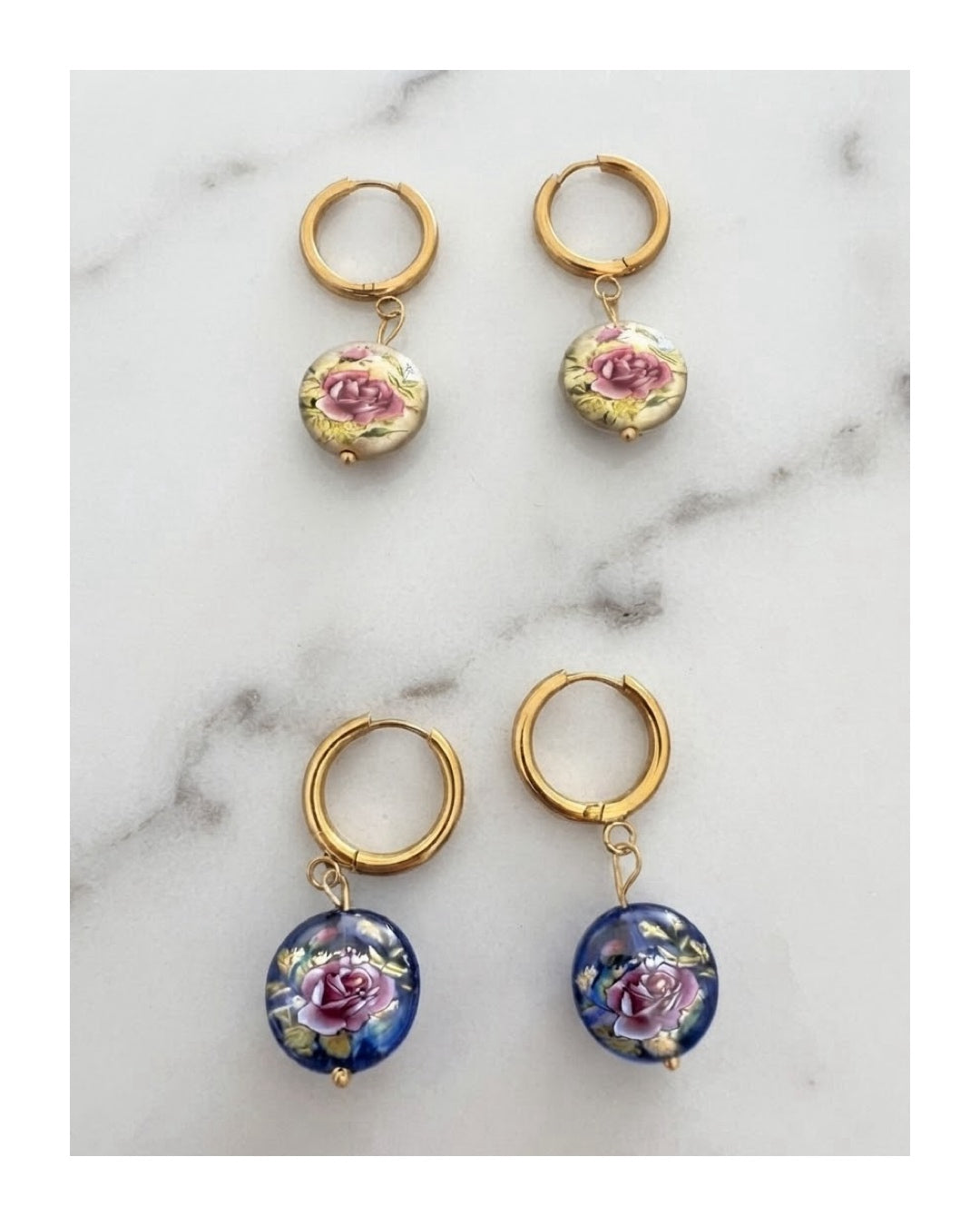Orecchini Rose Handmade