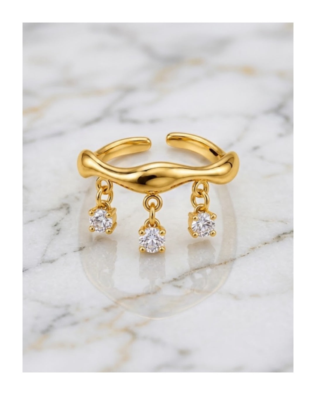 Anello Cascata Brillante