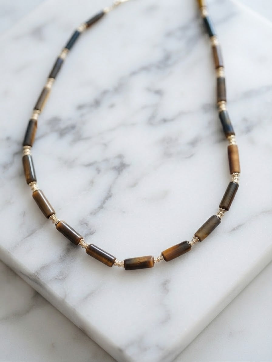 Collana girocollo Occhio di Tigre