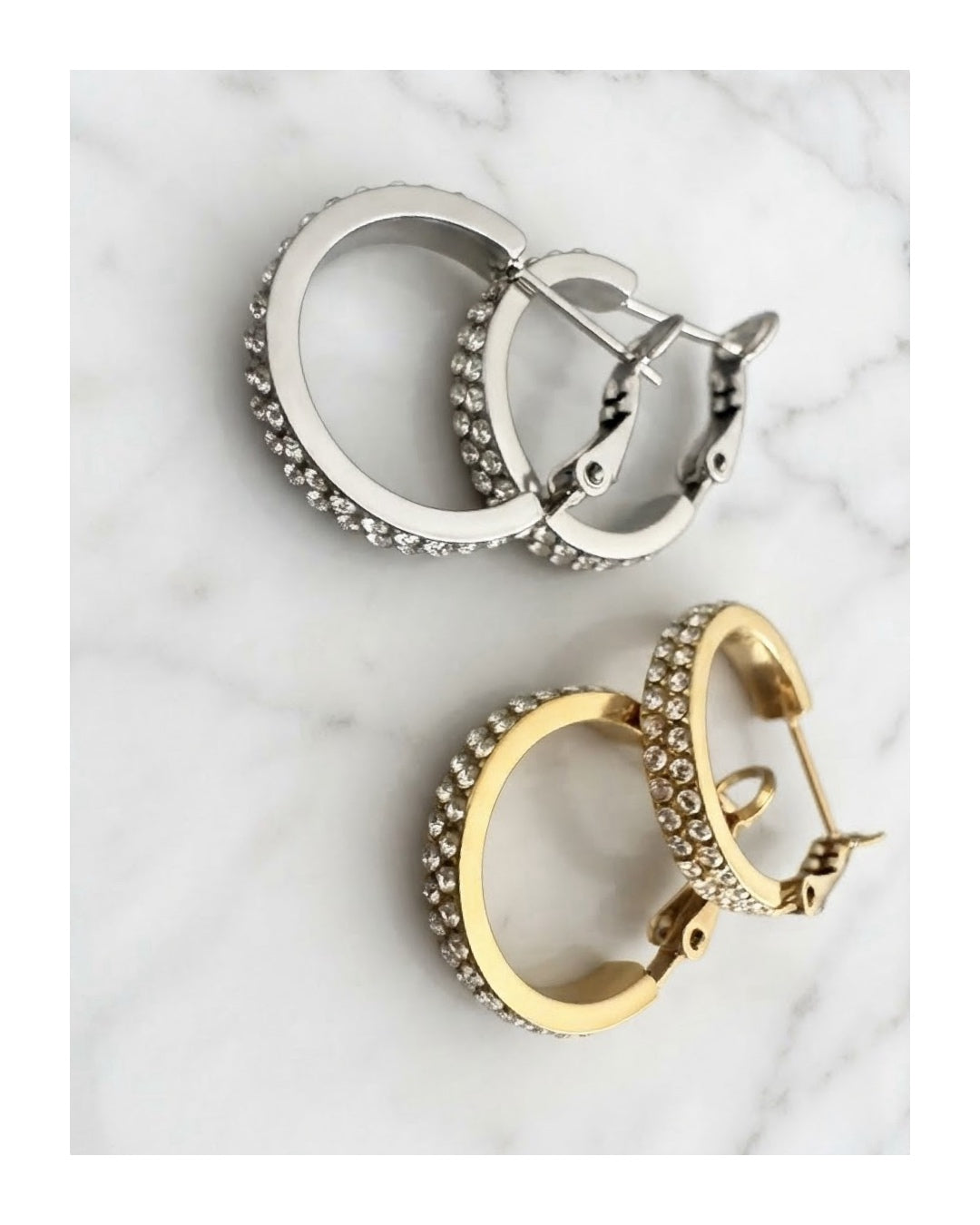 Omaggio orecchini circle zirconati