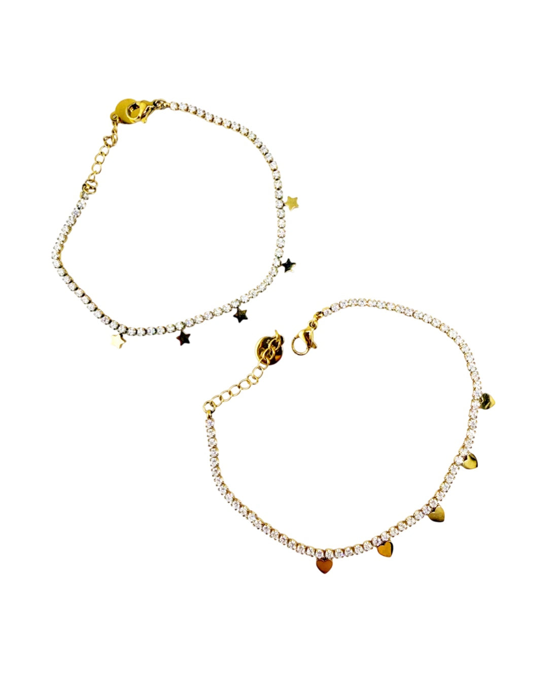 Bracciale Tennis stelle cuori