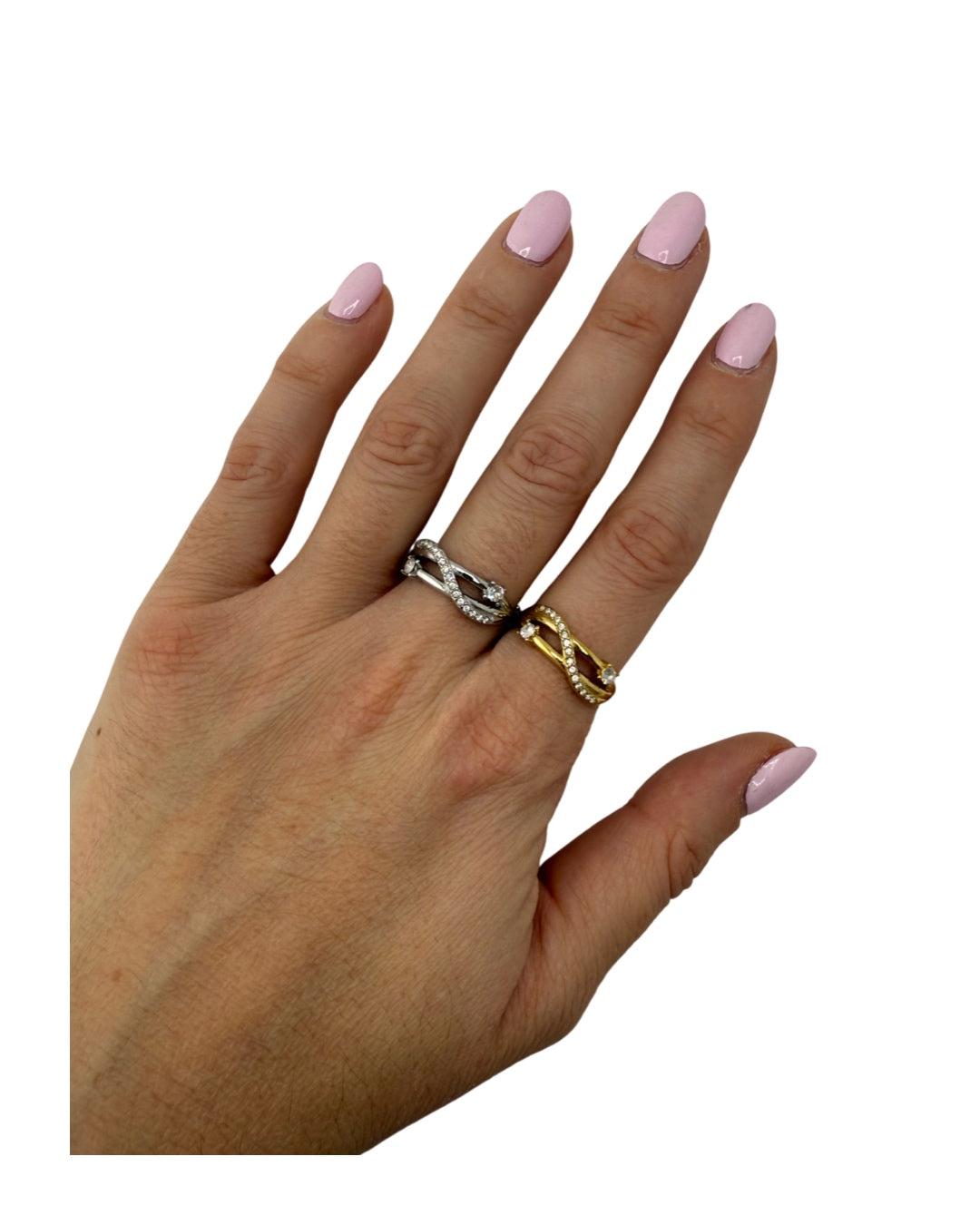 Omaggio Anello Fili intrecciati