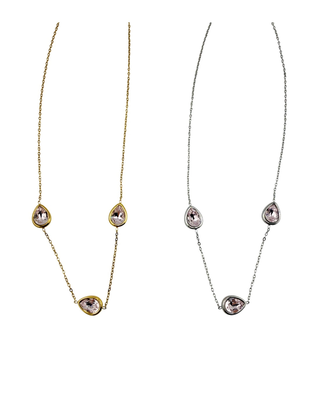 Collana Goccioline Rosa