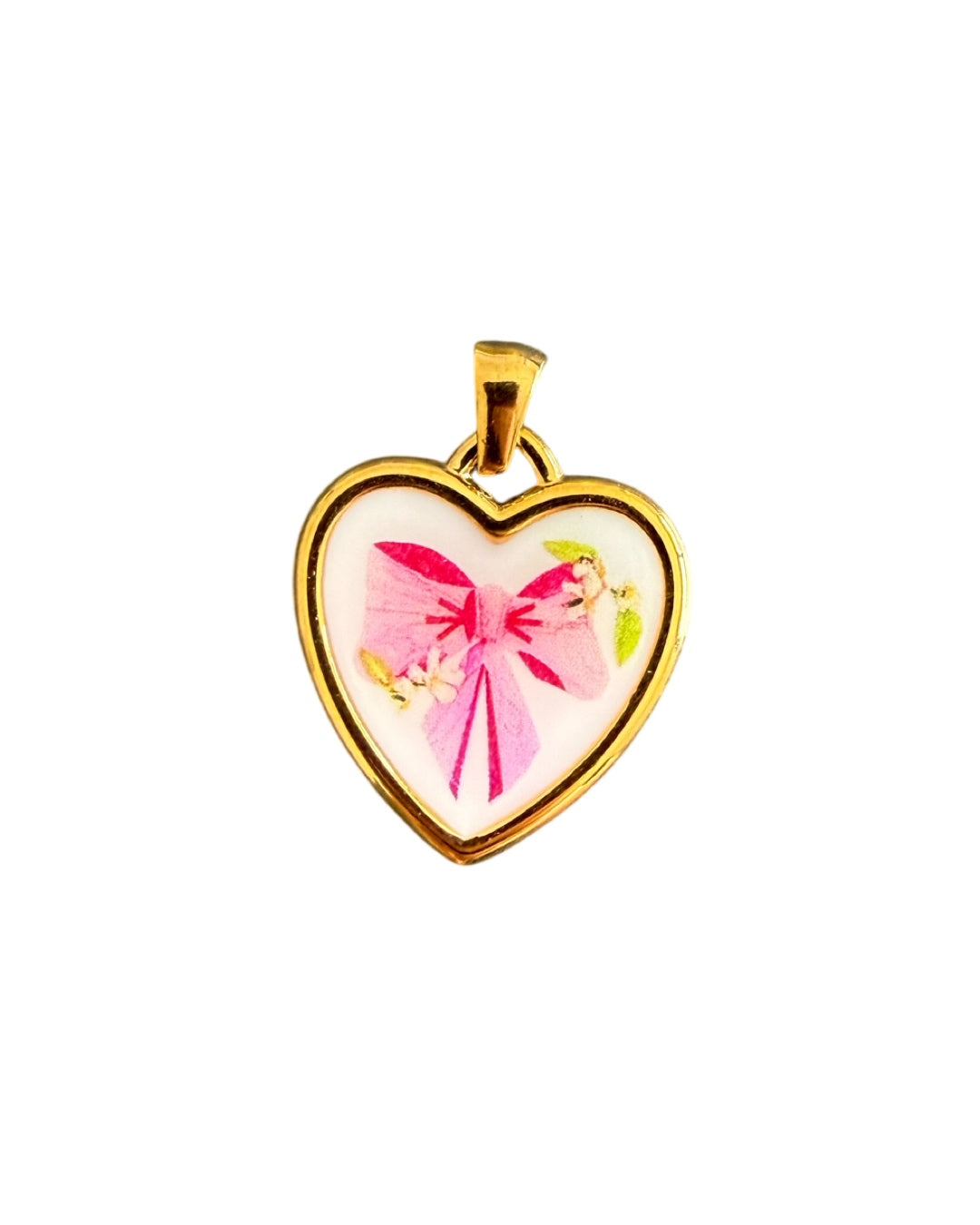 Ciondolo Cuore Fiocchetto