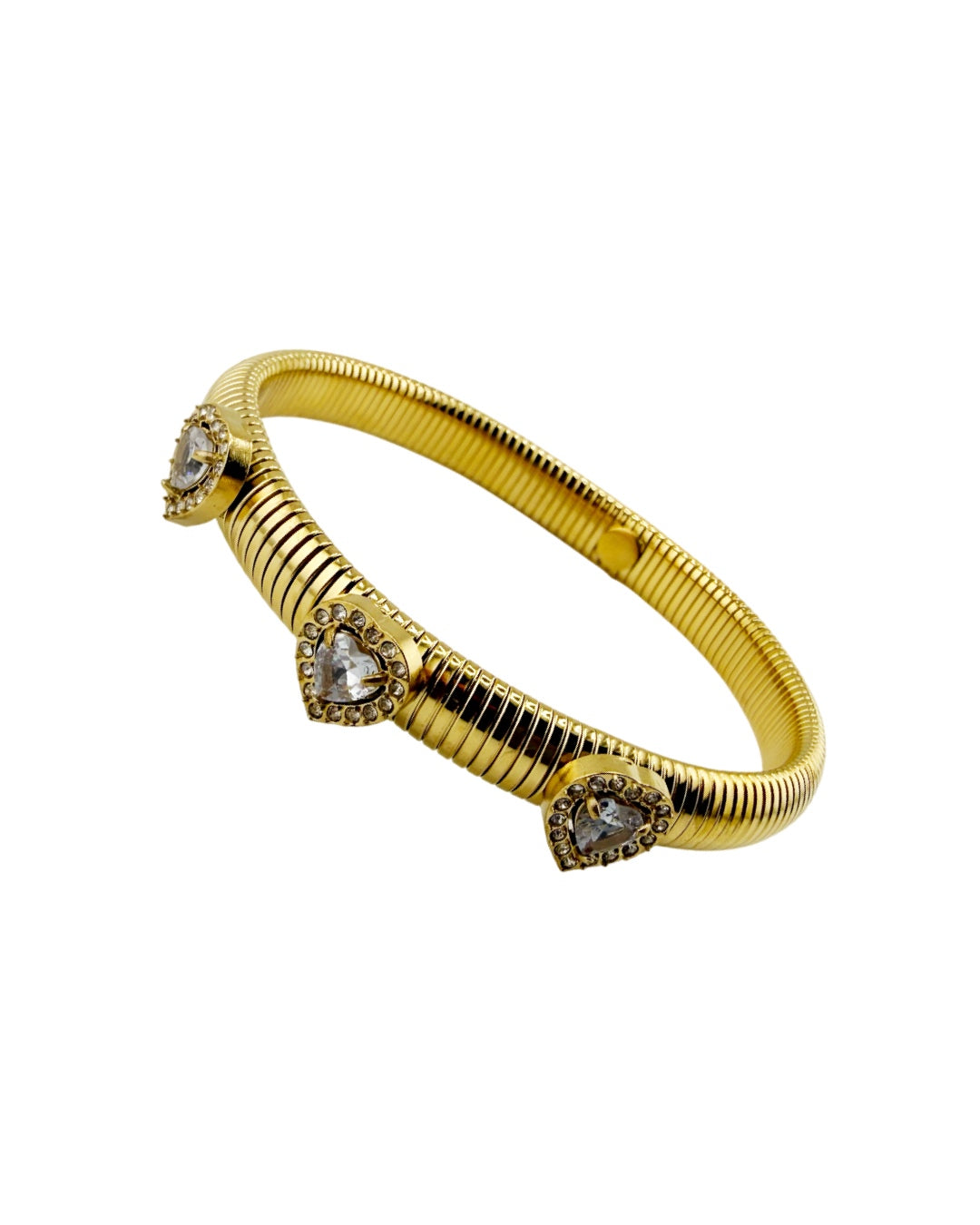 Bracciale Elastico Snake Cuori