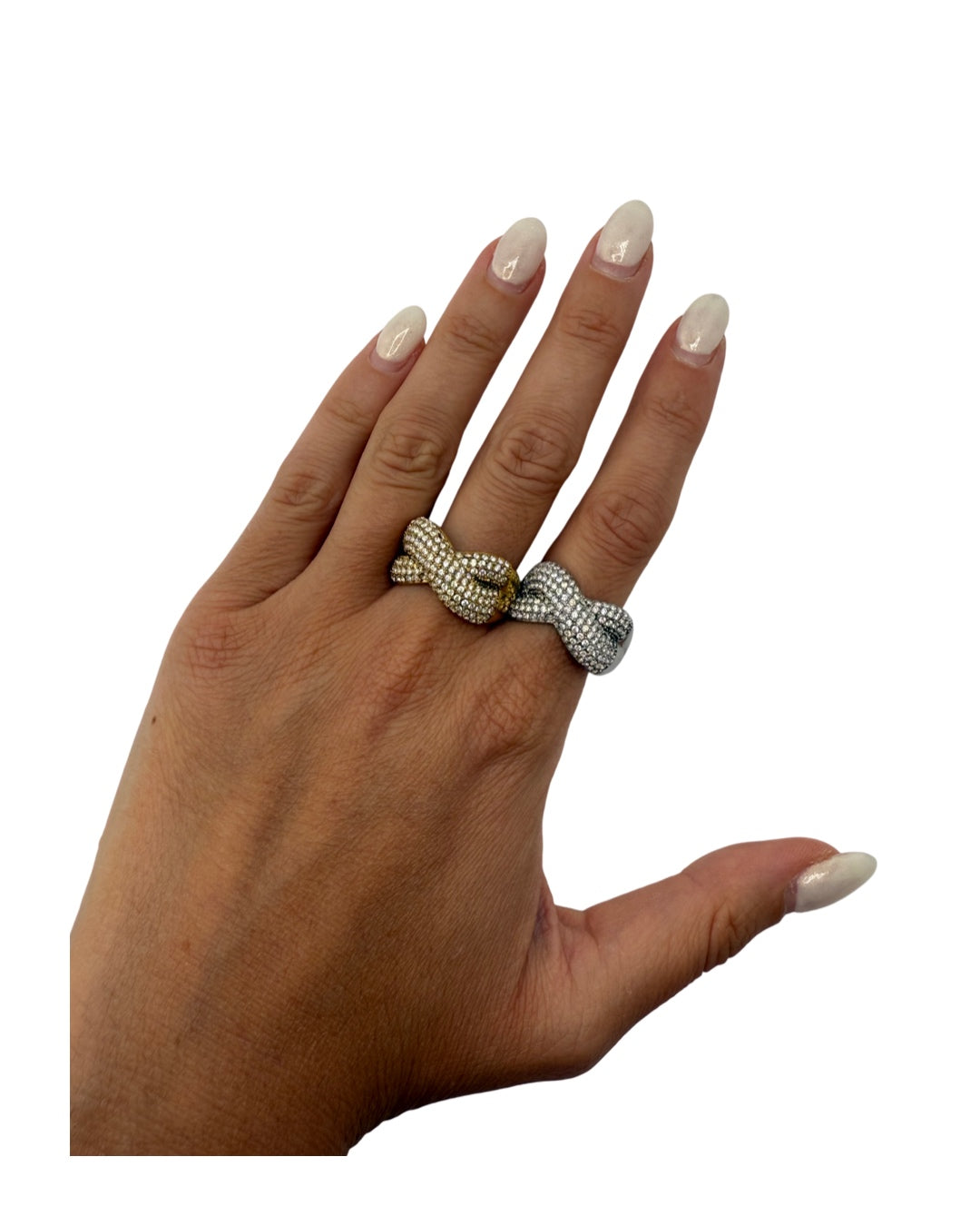 Anello Intreccio Glitter