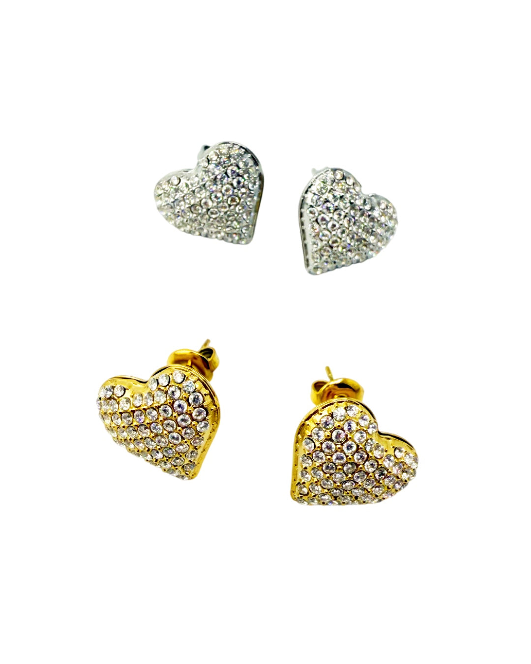 Orecchini Cuore Pavè