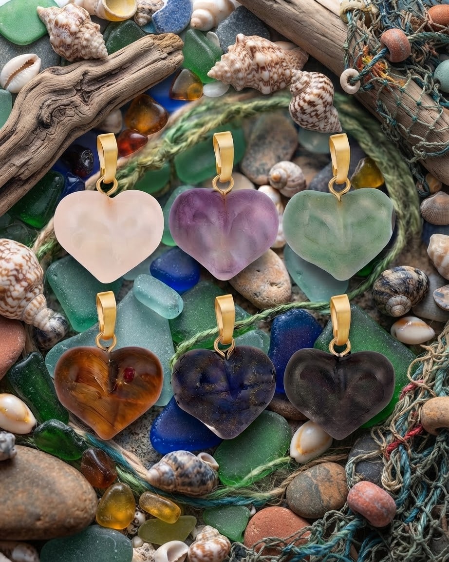 Ciondolo cuore in pietra naturale