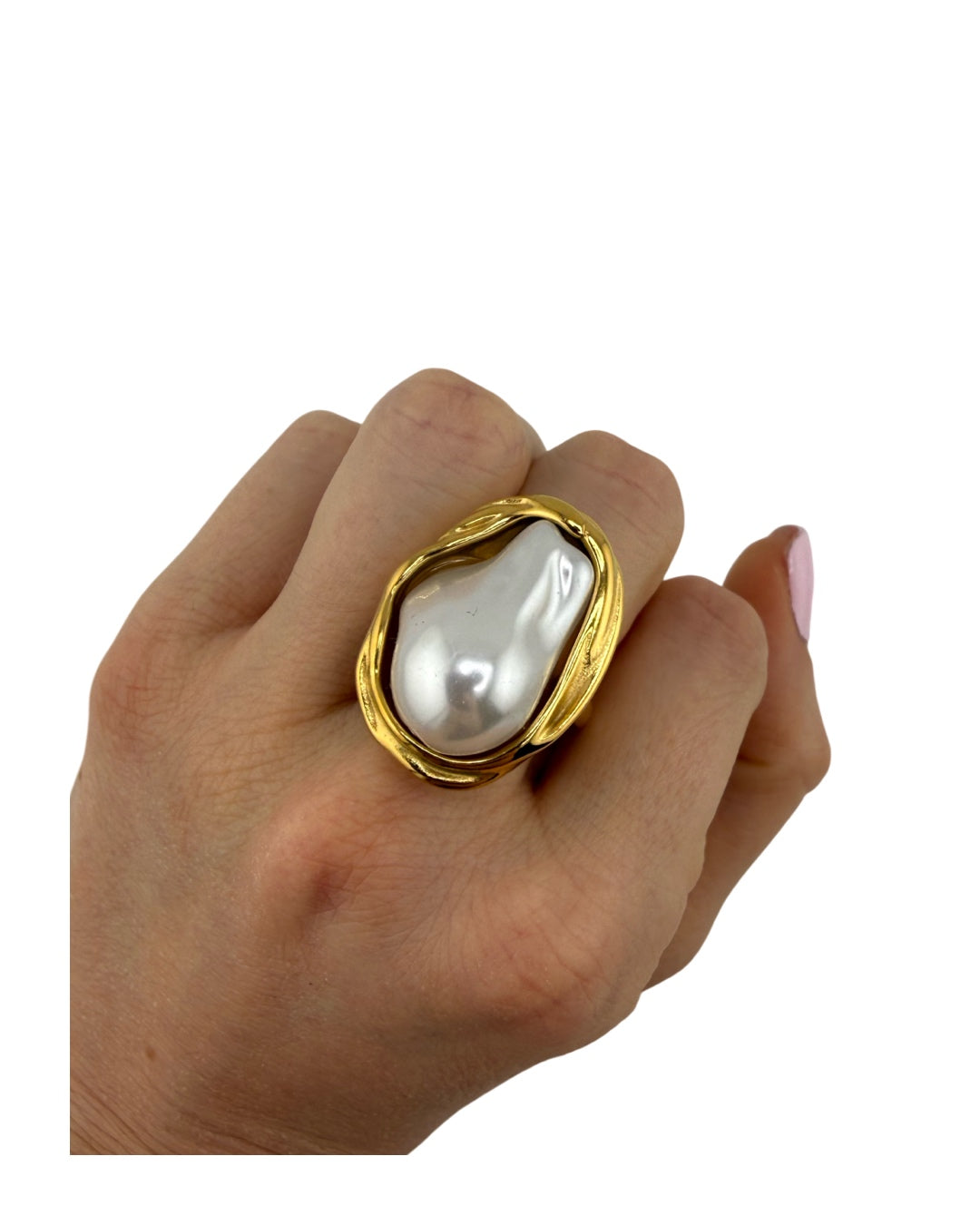 Anello Perla di Conchiglia